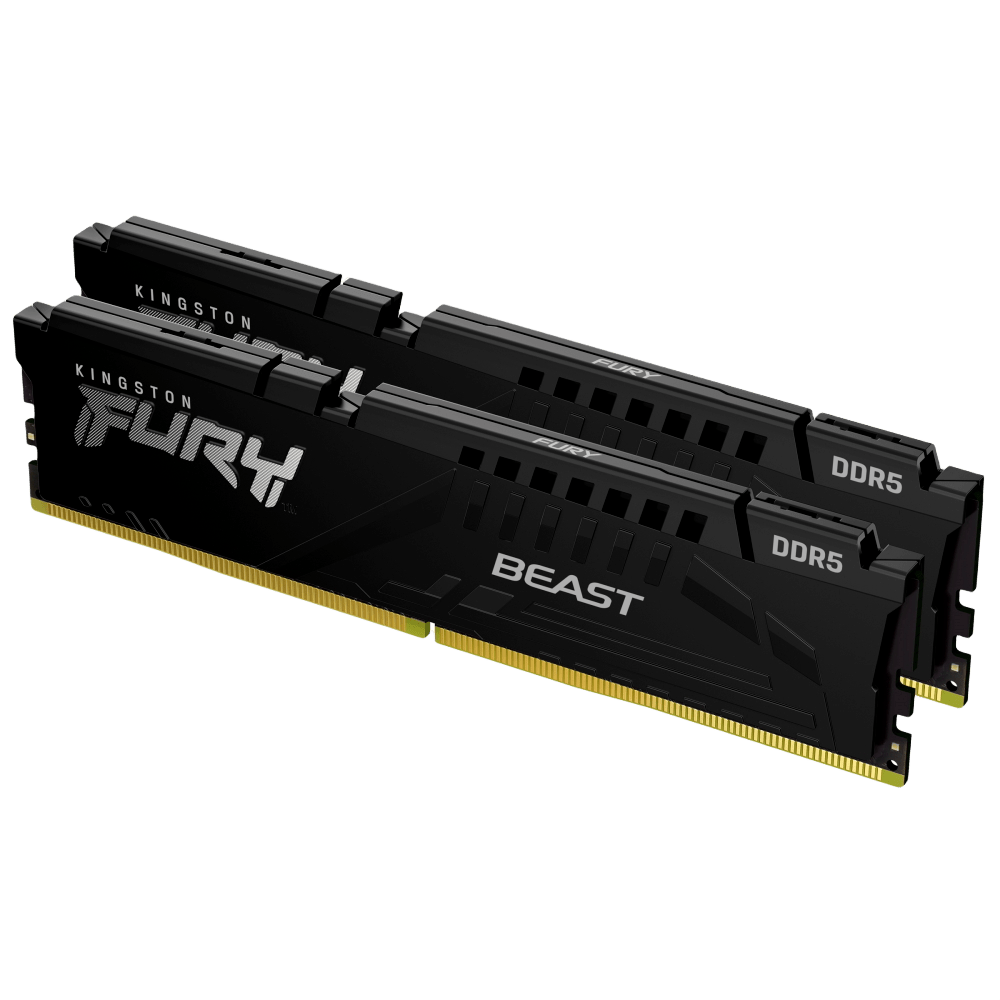 Kingston Fury Beast 32GB (16GBx2) DDR5 5200MHz Desktop Memory - Vektra Computers LLC Kingston Fury Beast 32GB (16GBx2) DDR5 5200MHz Desktop Memory - Vektra Computers LLC